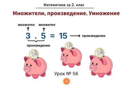 Самоподготовка 56. Множители. Произведение. Умножение